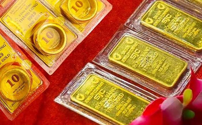 Giá vàng xuống dưới 34,9 triệu đồng/lượng